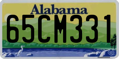 AL license plate 65CM331