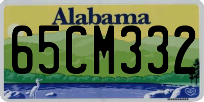 AL license plate 65CM332