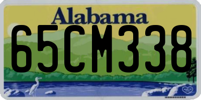 AL license plate 65CM338