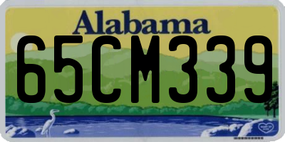 AL license plate 65CM339