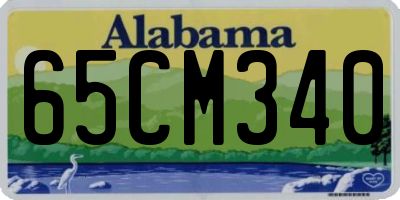 AL license plate 65CM340