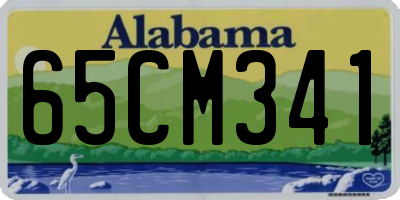 AL license plate 65CM341