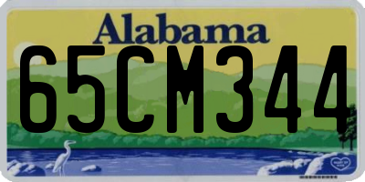 AL license plate 65CM344