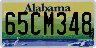 AL license plate 65CM348