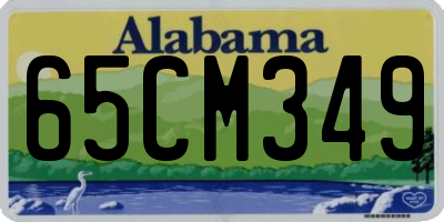 AL license plate 65CM349