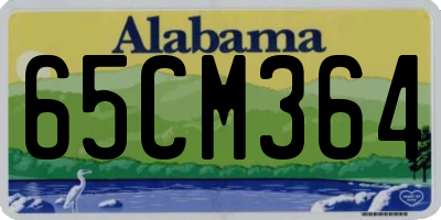 AL license plate 65CM364