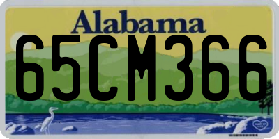 AL license plate 65CM366