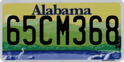 AL license plate 65CM368