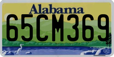 AL license plate 65CM369