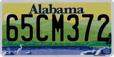 AL license plate 65CM372