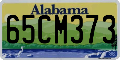 AL license plate 65CM373