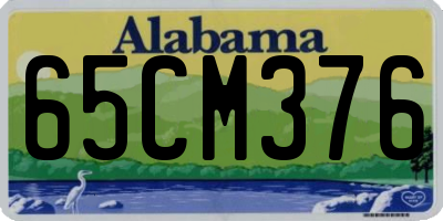 AL license plate 65CM376