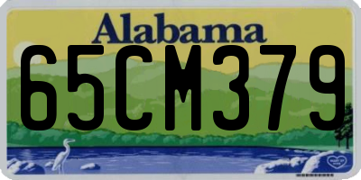 AL license plate 65CM379