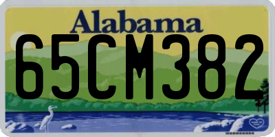 AL license plate 65CM382