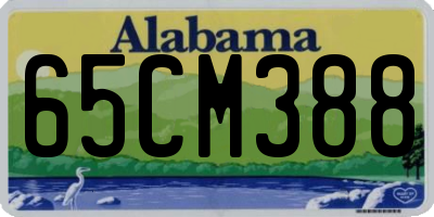 AL license plate 65CM388