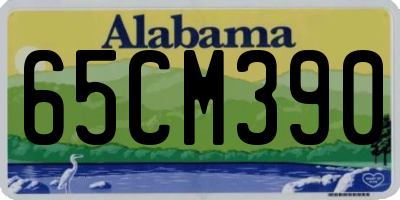 AL license plate 65CM390