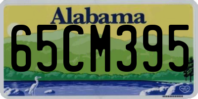AL license plate 65CM395