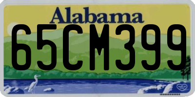AL license plate 65CM399