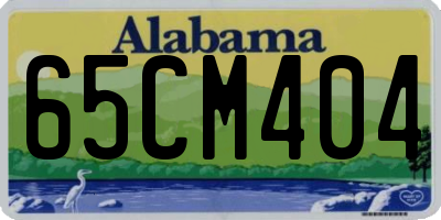 AL license plate 65CM404