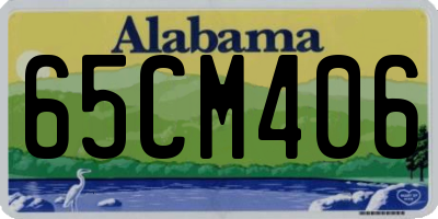 AL license plate 65CM406
