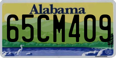 AL license plate 65CM409