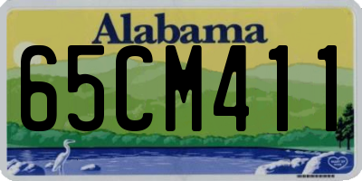 AL license plate 65CM411