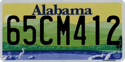 AL license plate 65CM412