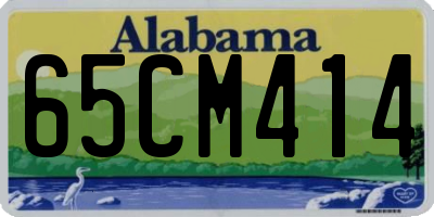 AL license plate 65CM414
