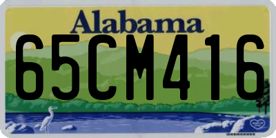 AL license plate 65CM416