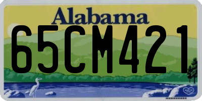 AL license plate 65CM421