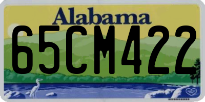 AL license plate 65CM422