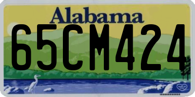 AL license plate 65CM424