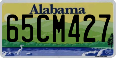 AL license plate 65CM427