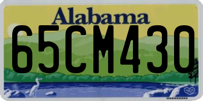 AL license plate 65CM430