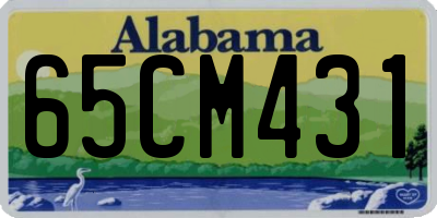 AL license plate 65CM431