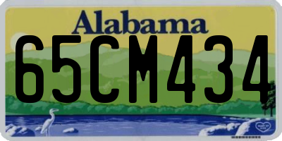 AL license plate 65CM434