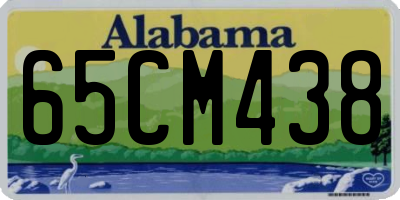 AL license plate 65CM438