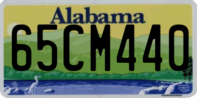AL license plate 65CM440