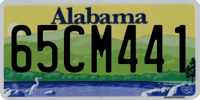 AL license plate 65CM441