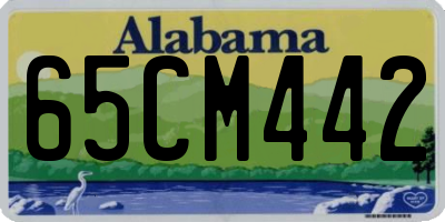 AL license plate 65CM442
