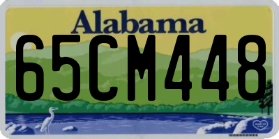 AL license plate 65CM448