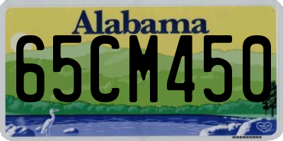 AL license plate 65CM450