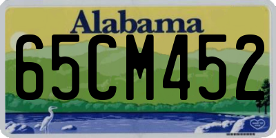 AL license plate 65CM452