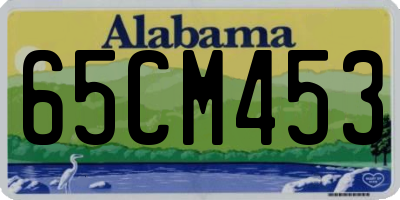 AL license plate 65CM453