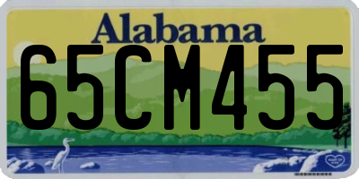 AL license plate 65CM455