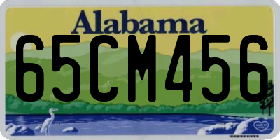 AL license plate 65CM456