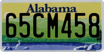 AL license plate 65CM458