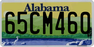 AL license plate 65CM460