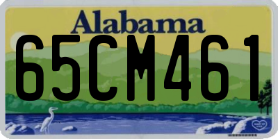 AL license plate 65CM461