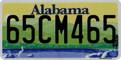 AL license plate 65CM465